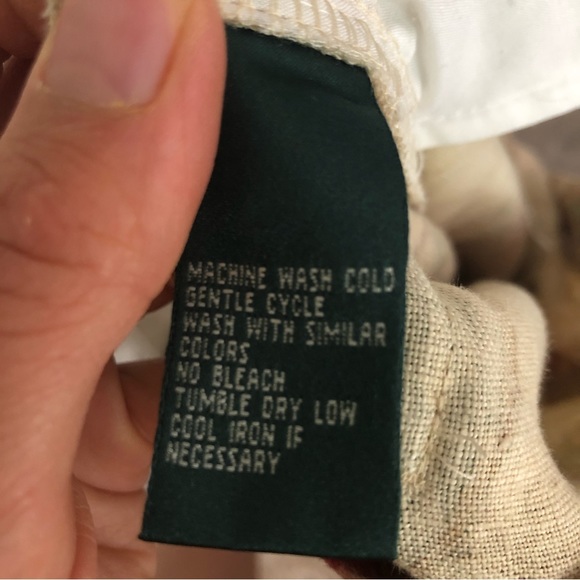 RALPH RAUREN Women’s Linen Floral High Waisted Pegged Pants Size 4 - Picture 5 of 12